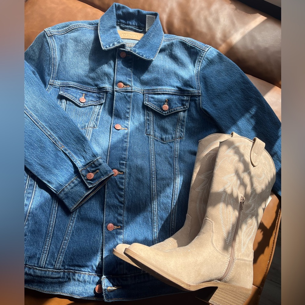 New PINK denim jacket